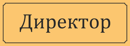 Табличка на дверь Директор